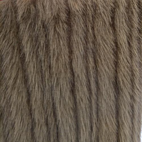 Mink  fur fabric with pattern 